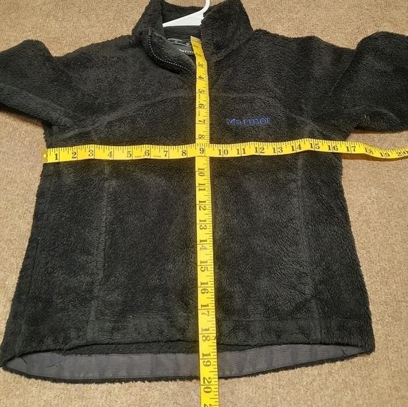 Marmot Girls Medium Full Zip Soft Fleece Jacket Black - Picture 5 of 7